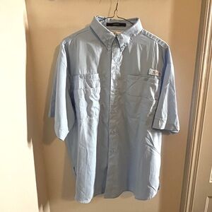 Men’s Medium Columbia PFG Blue Fishing Shirt Like New
